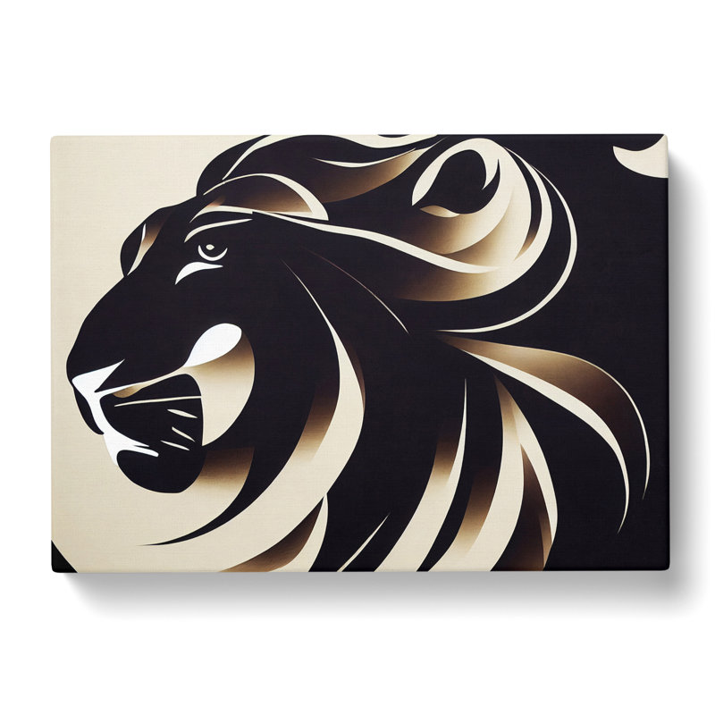 Awe Inspiring Abstract Lion - Wrapped Canvas, 35cm H x 50cm W x 3cm D