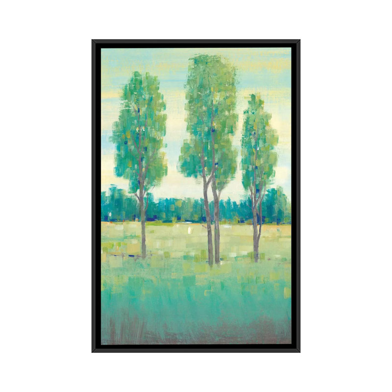 « spring day i », impression sur toile, H 26 po x l 18 po x P 1,5 po, Toile avec cadre noir, Pas de tapis