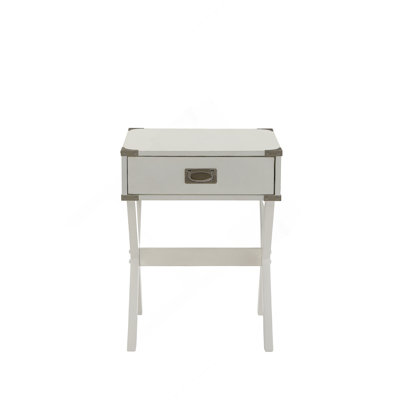 Babs White Finish Accent Table