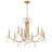 Lavi 9 Light Antique Gold Chandelier