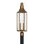 Lampadaire d'extérieur 2 lumières en bronze Atlas