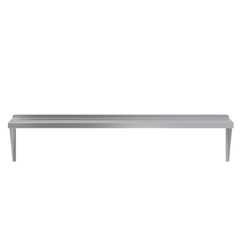 AmGood Stainless Steel Wall Mount Shelf, 16" H x 60" W x 14" D
