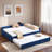 Upholstered Daybed With Trundle And Usb-45214451
