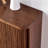 Sleek Walnut Buffet with Storage 63 " W Sideboard