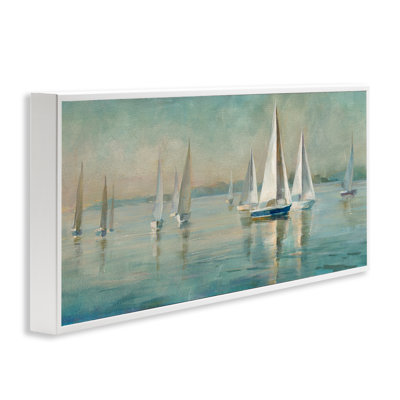 Panoramic Sailing at Sunrise Framed Giclee Art by Danhui Nai