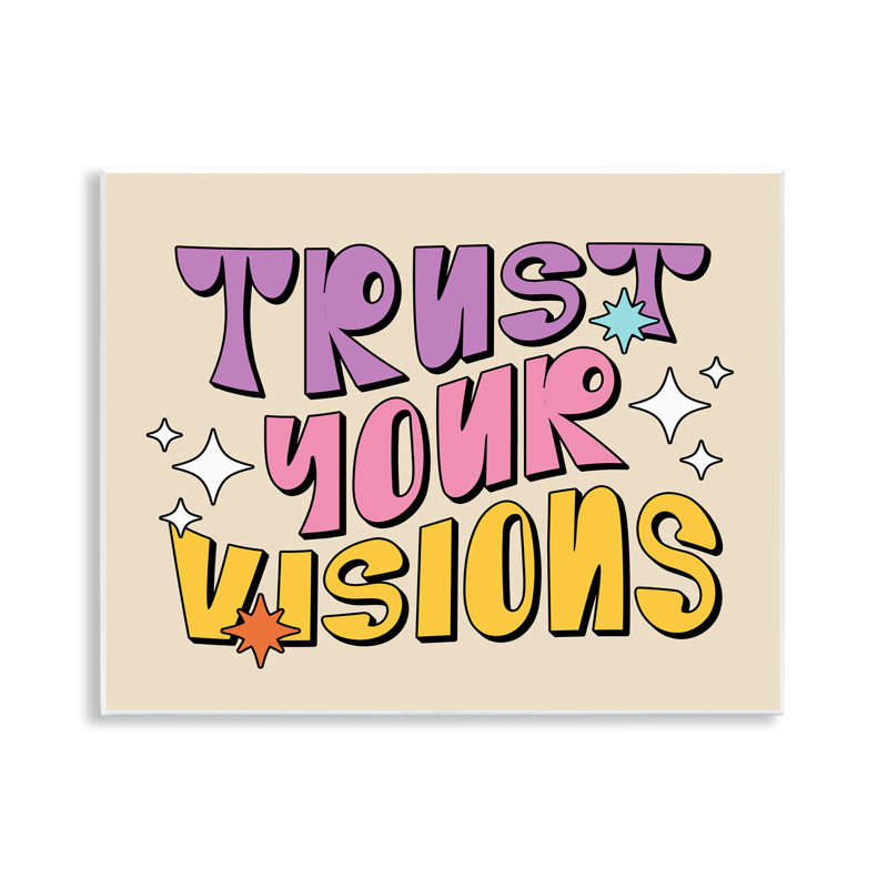 "Retro Trust Your Visions", art mural sur toile par Ahmad Sayeh Hussein