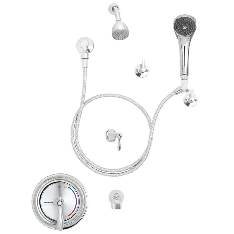 Sentinel Mark II Thermostatic Tub and Shower Faucet with Valve and Diverter