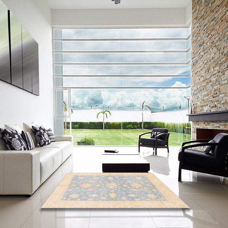 Tapis abstrait moderne 3493, Carré 6 pi