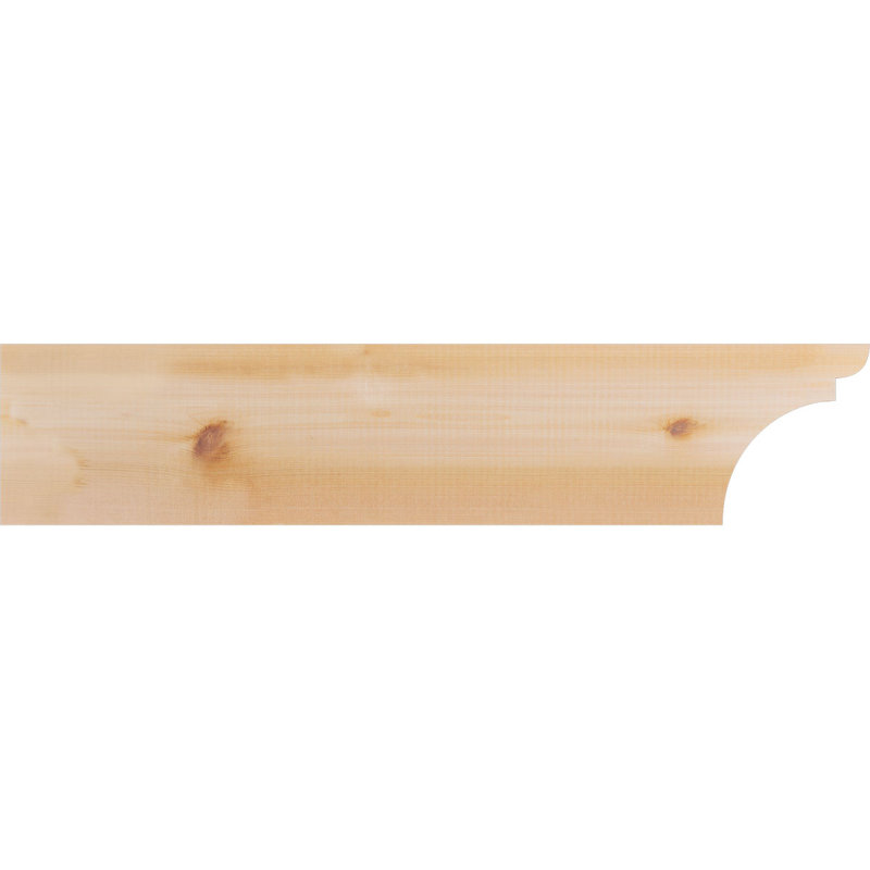Yorktown Smooth Rafort Tail, Cèdre rouge, H 8 po x l 36 po x P 3,5 po