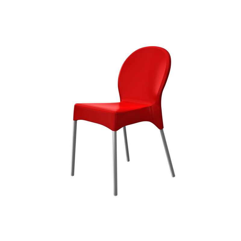 Chaise d'appoint de patio Diana, Anthracite / noir