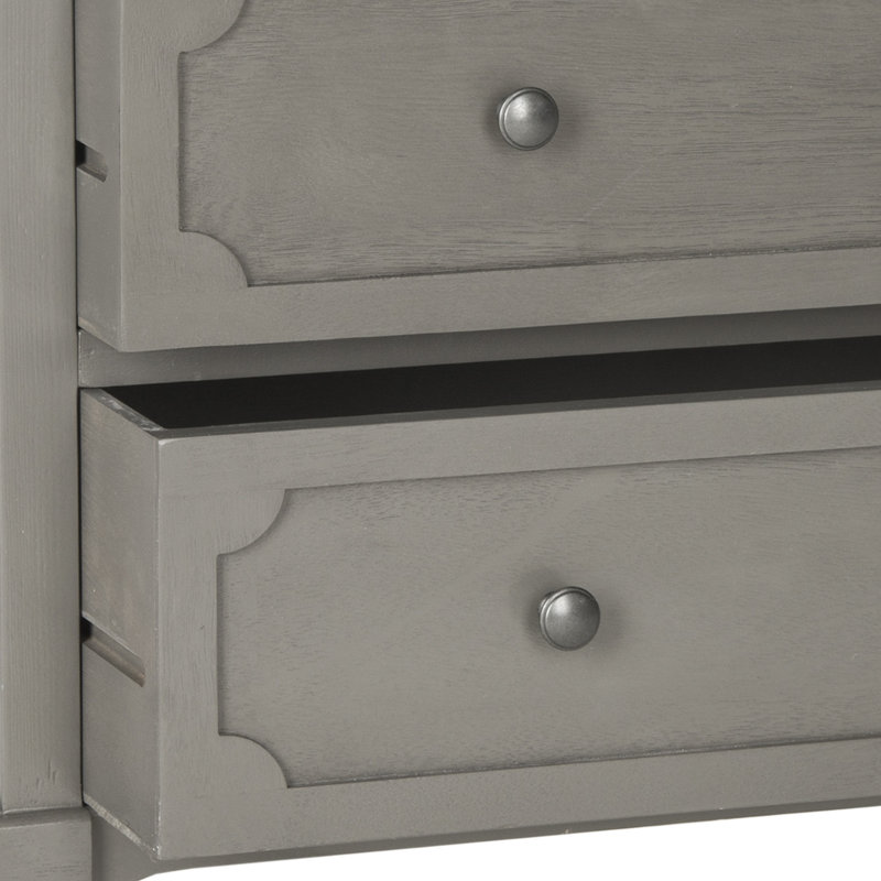 Jace Solid Wood 80cm W 4 - Drawer Chest of Drawers, Grey