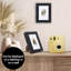 Cadre photo Tisiphone 4 x 6 avec rangement - Utiliser comme cadre 2 x 3 pour des photos à impression instantanée - Cadre de rangement pouvant contenir jusqu'à 40 photos - Noir