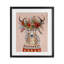 «Festive Berries Reindeer», reproduction encadrée sous verre, design par Mia Charro-763625772-763625774
