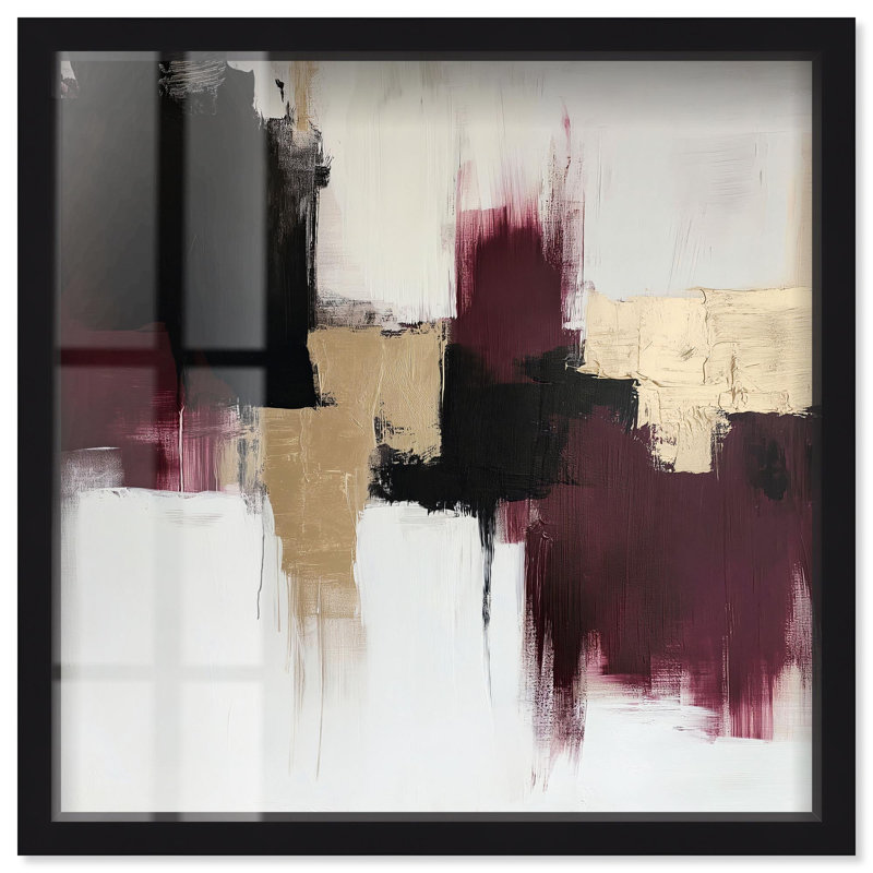 Décoration murale élégante Golden Dusk III Shadowbox par Art Remedy, H 21 po x l 21 po, Noir