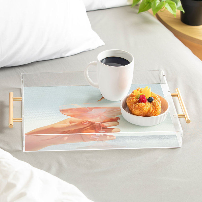 Dagmar Pels Sip And Dive Cocktail Collage Acrylic Tray