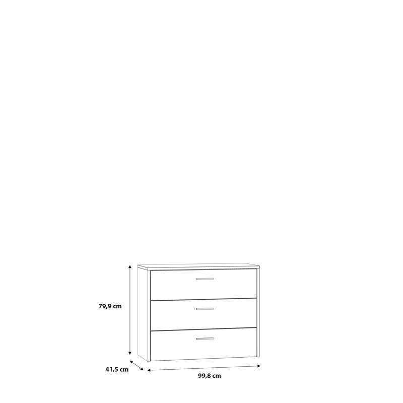 Wilkins 3 - Drawer Rectangle Accent Chest