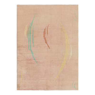 One-of-a-Kind 6’8”x9’2” 1960s Wool Area Rug