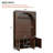 Farmhouse All-in-One Hall Tree with Adjustable Shelves, Retro Arched Entryway Storage Bench with 3 Cabinets and 4 Hooks-129346875