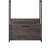 Gin Modular Closet System, 1 Rustic Gray Drawer, 1 Hanging Rod, Black