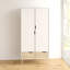 Myrasol 2 Door Solid + Manufactured Wood Wardrobe-168049000
