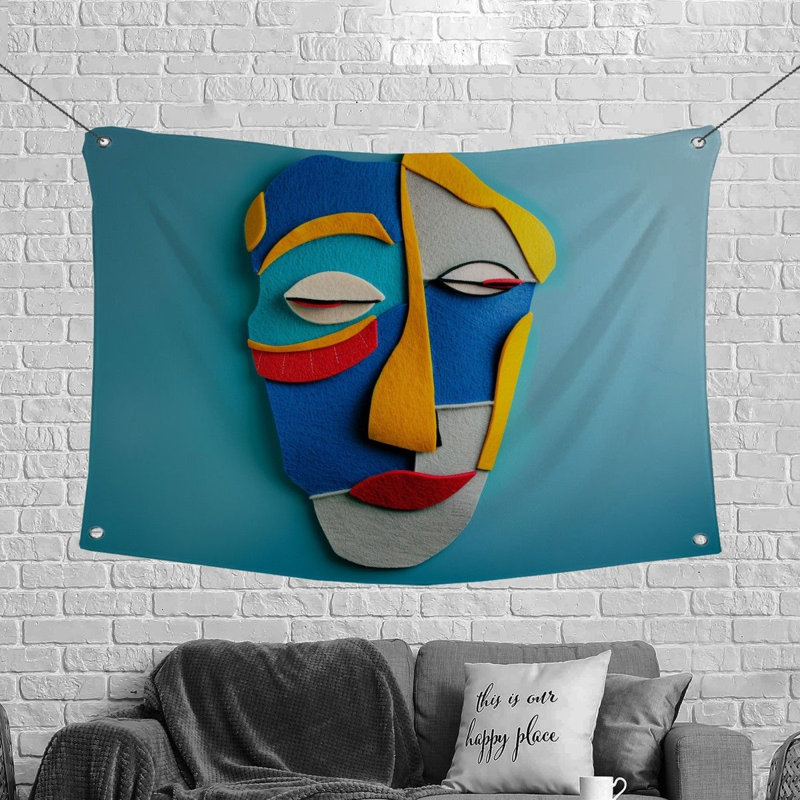Microfiber Fabric Tapestry, 68" H x 80" W