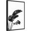 «Monstera Black and White 03» par Amini54, reproduction d'art sur toile encadrée-664127104