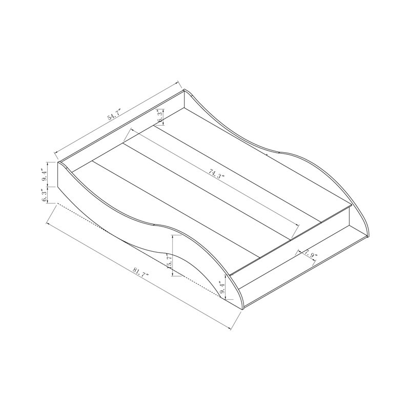 Eyler Platform Bed, Full, Black