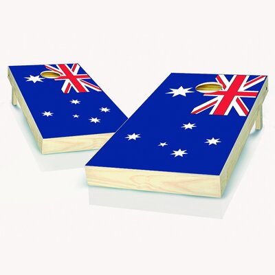 2' X 4' National Flag Solid Wood Cornhole Set With Lights -  Skip's Garage, CHSKP-AJ-CLASSIC-100-2