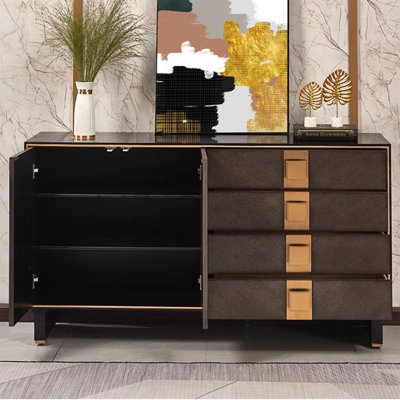 Armoire d'appoint moderne avec rangement et rangement