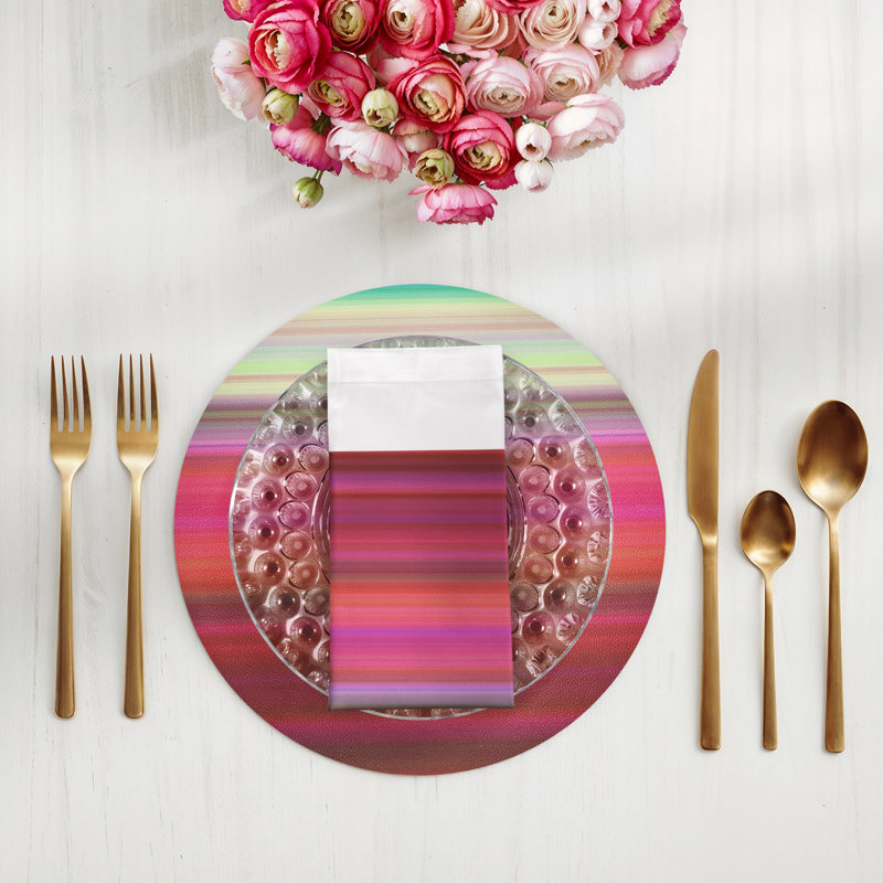 Gradient Cotton Sateen Dinner Napkins, Reds