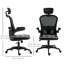 Chaise de bureau en filet avec appui-tête, soutien lombaire 4D-367652157-367652146
