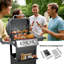 Barbecue au propane à 3 brûleurs autoportant à 3 brûleurs 30000 BTU avec armoire