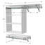 Tablette à double tablette à suspendre avec casier et suspension longue (bas de 16 po plus court que le haut)-67894902-67894901