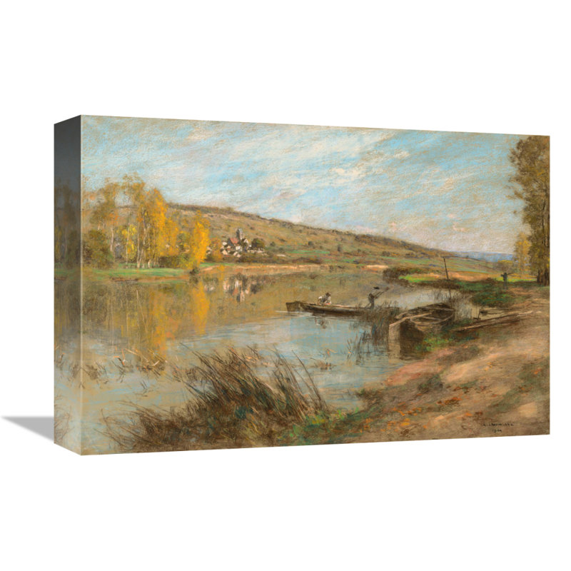" River Marne At Chart, 1904 ", 11.2" H x 16" W x 1.5" D