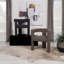 Chaise d'appoint rembourrée Slater Boucle-1449335474
