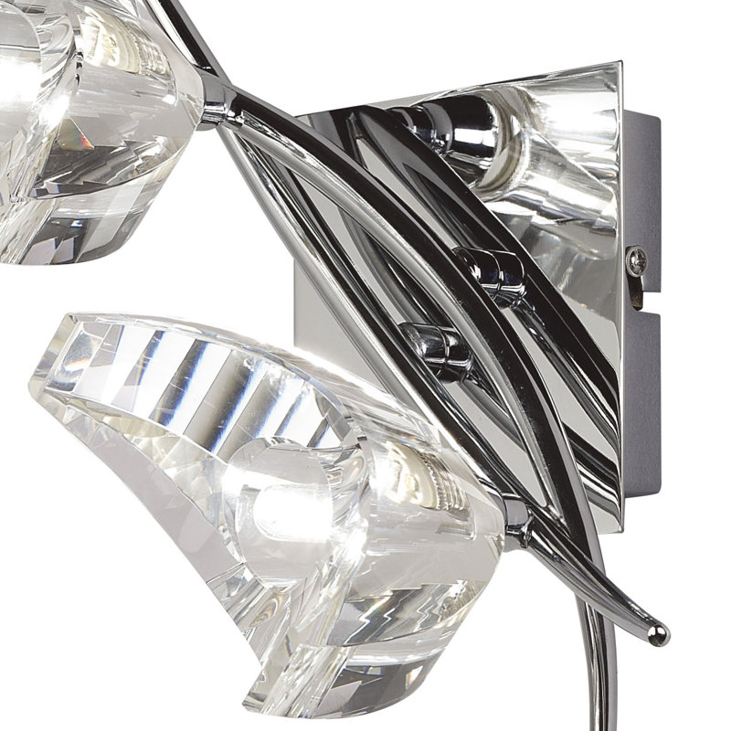 Drossett Armed Sconce, Chrome, Yes