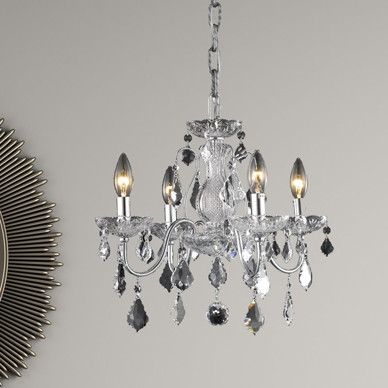 Dusitn 4 - Light Chandelier, Chrome