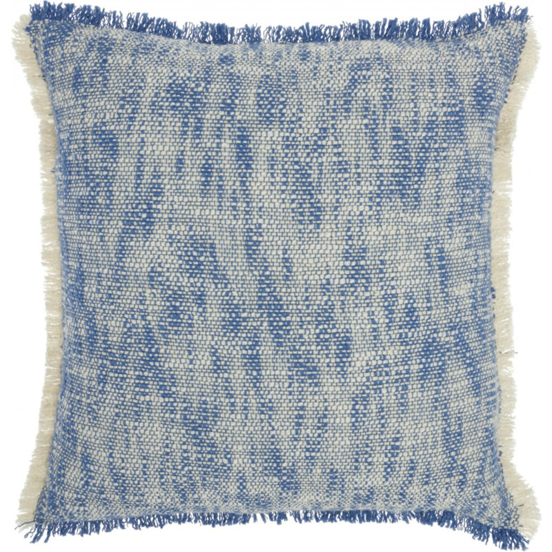  Abstract Pattern Throw Pillow, Blue