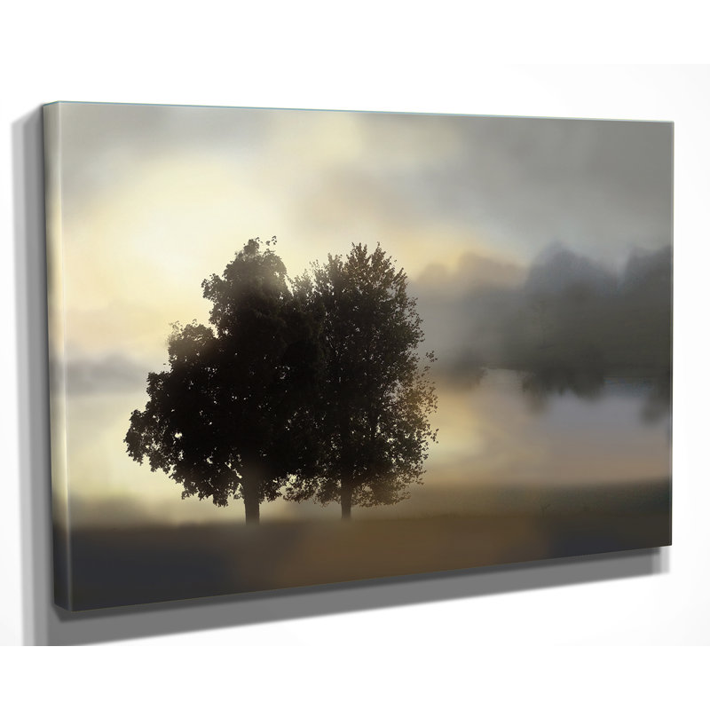 «Misty Morning» par Nan - Impression sur toile, H 16 po x l 20 po x P 1,5 po