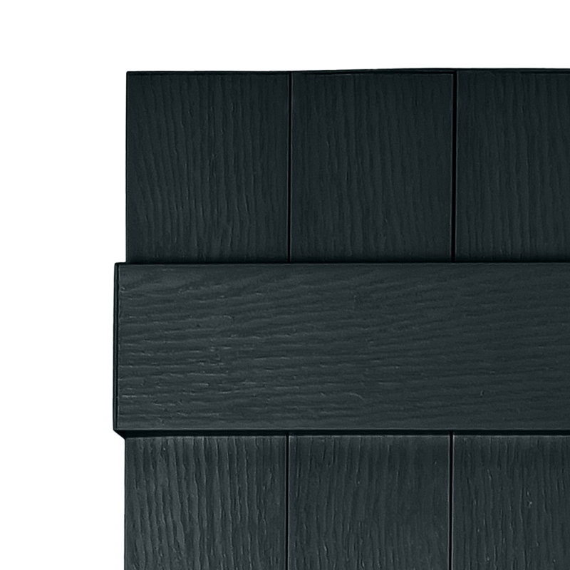 Persiennes personnalisées fermées à 3 planches, 68", Bleu lunaire