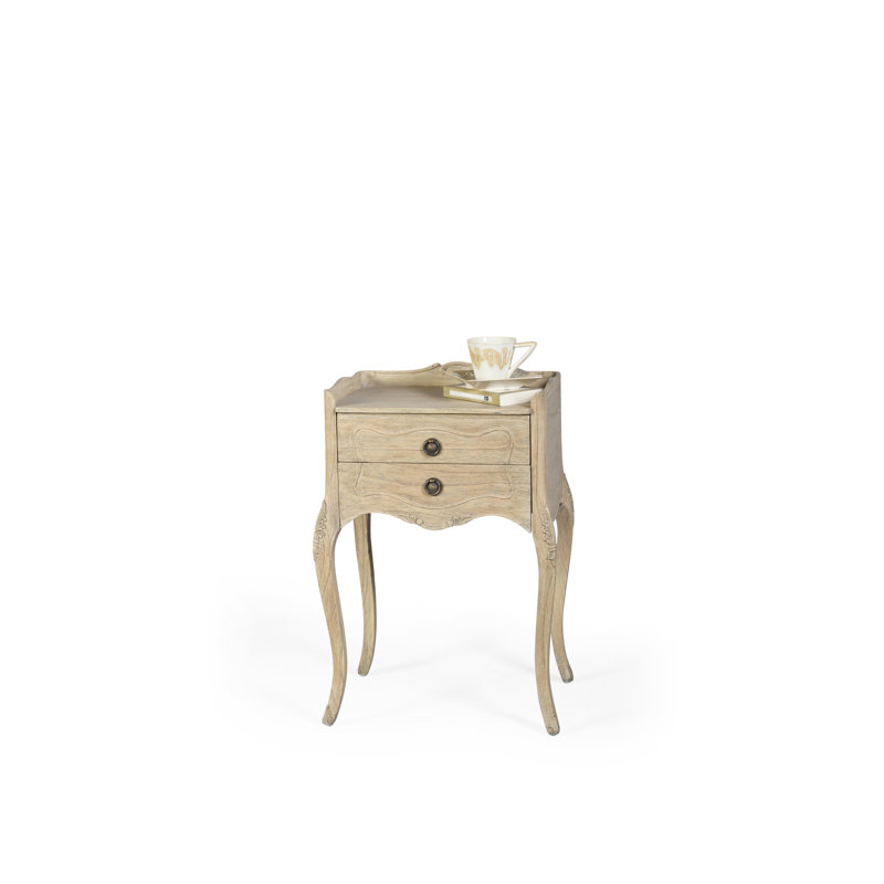 Artisans 47cm W Solid Wood Bedside Table