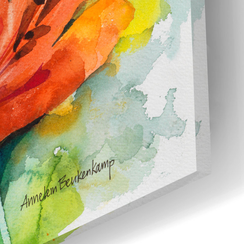 «Blooming Group» par Annelein Beukenkamp, art mural en verre acrylique, H 16 po x l 24 po x P 0,2 po