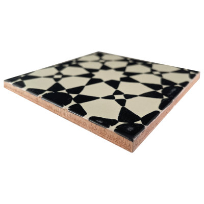 4,2 po x 4,2 po mosaïque de dosseret Talavera faite à la main 9 pièces TalaMex Marrakesh