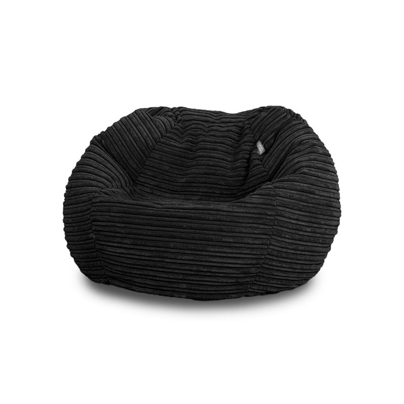 Polyester Refillable Classic Bean Bag, Black