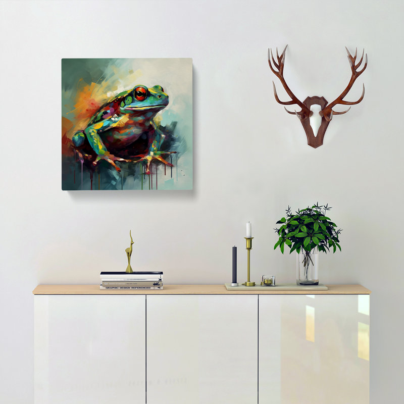 Frog Abstract Art - No Frame Print