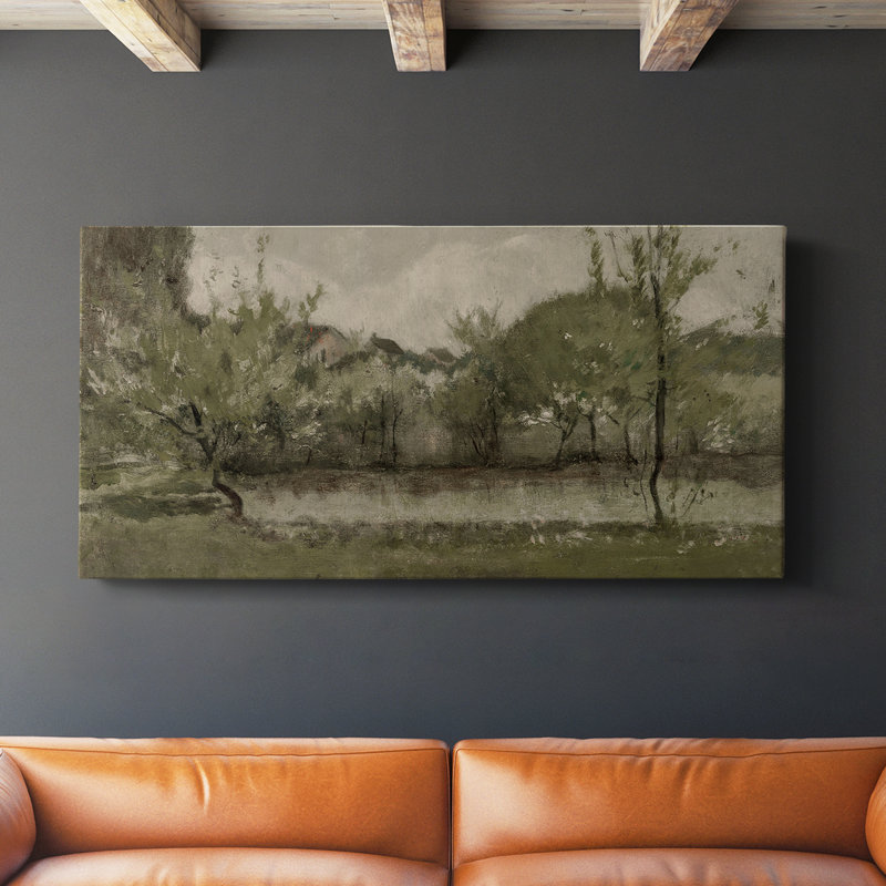 Série paysage - DCCCLVII - Toile tendue avec châssis - Prêt à accrocher, H 16 po x l 32 po