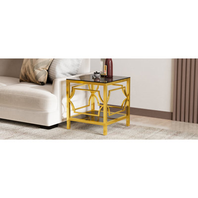 Table d'appoint 19,7 po Modern Gold