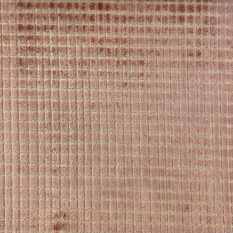 Geometric Cut Velvet | Vika Fabric_VIKA, Rose