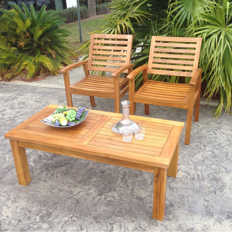 Kasandra Outdoor Teak Dining Armchair