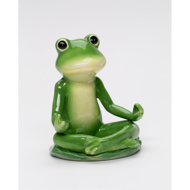 Figurine grenouille méditante ou porte-bougie